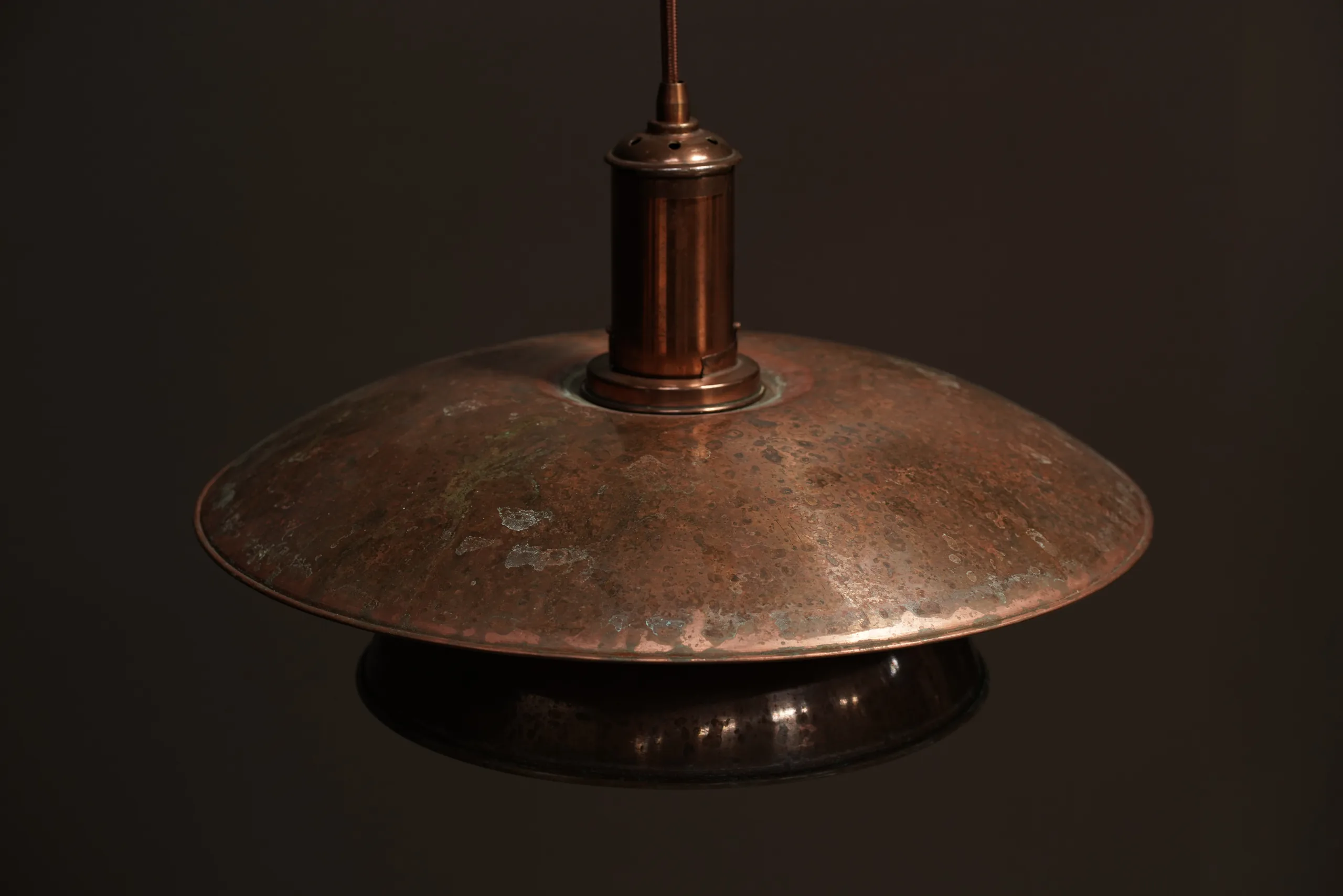 Poul Henningsen Copper Pendant, Model  4/4