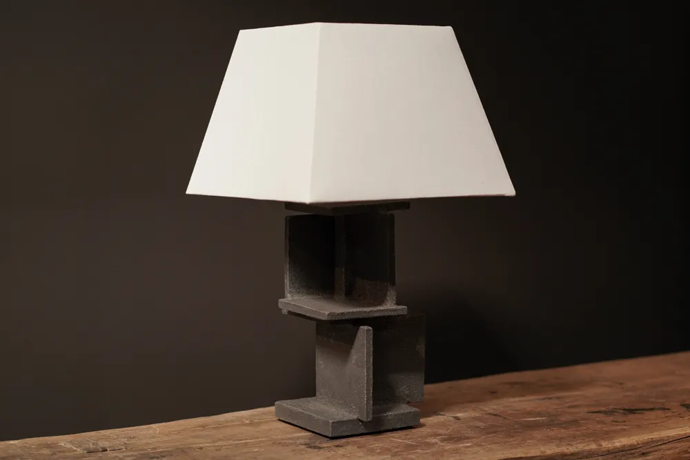 Mason Ceramic Lamp, Raw