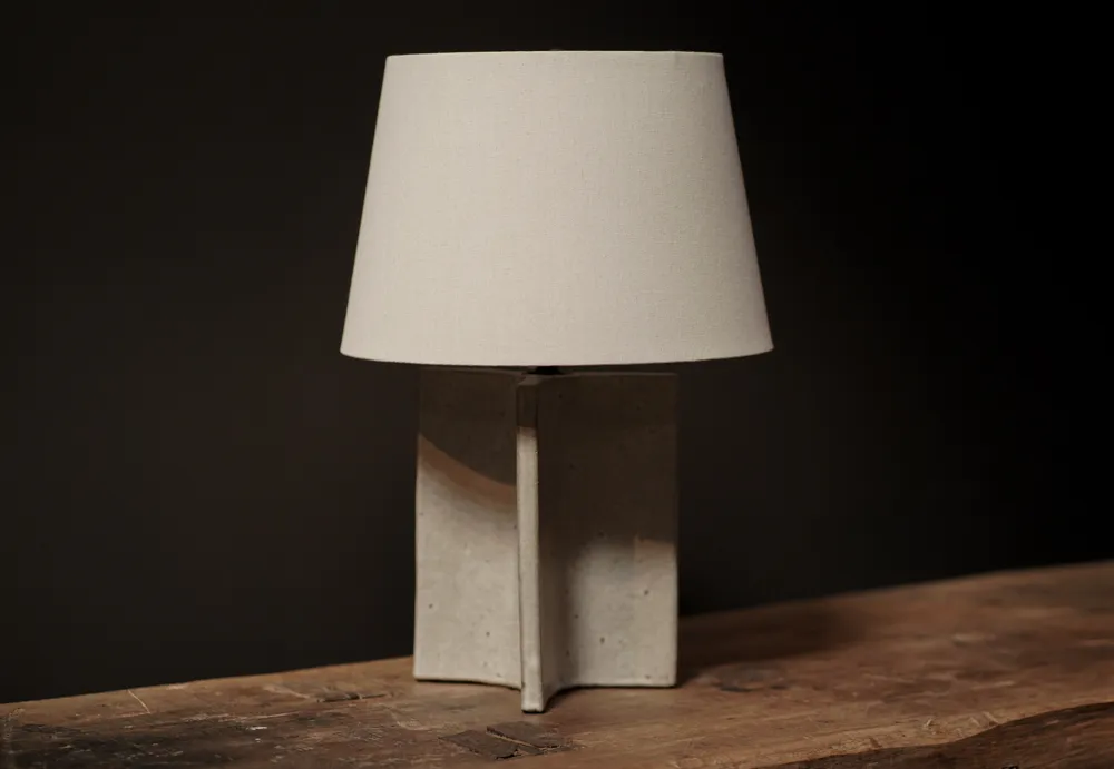 Star Ceramic Lamp, Lichen Glaze