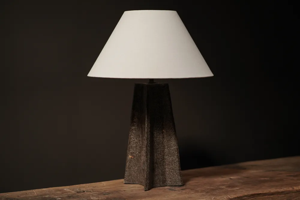 Edge Ceramic Lamp, Peat