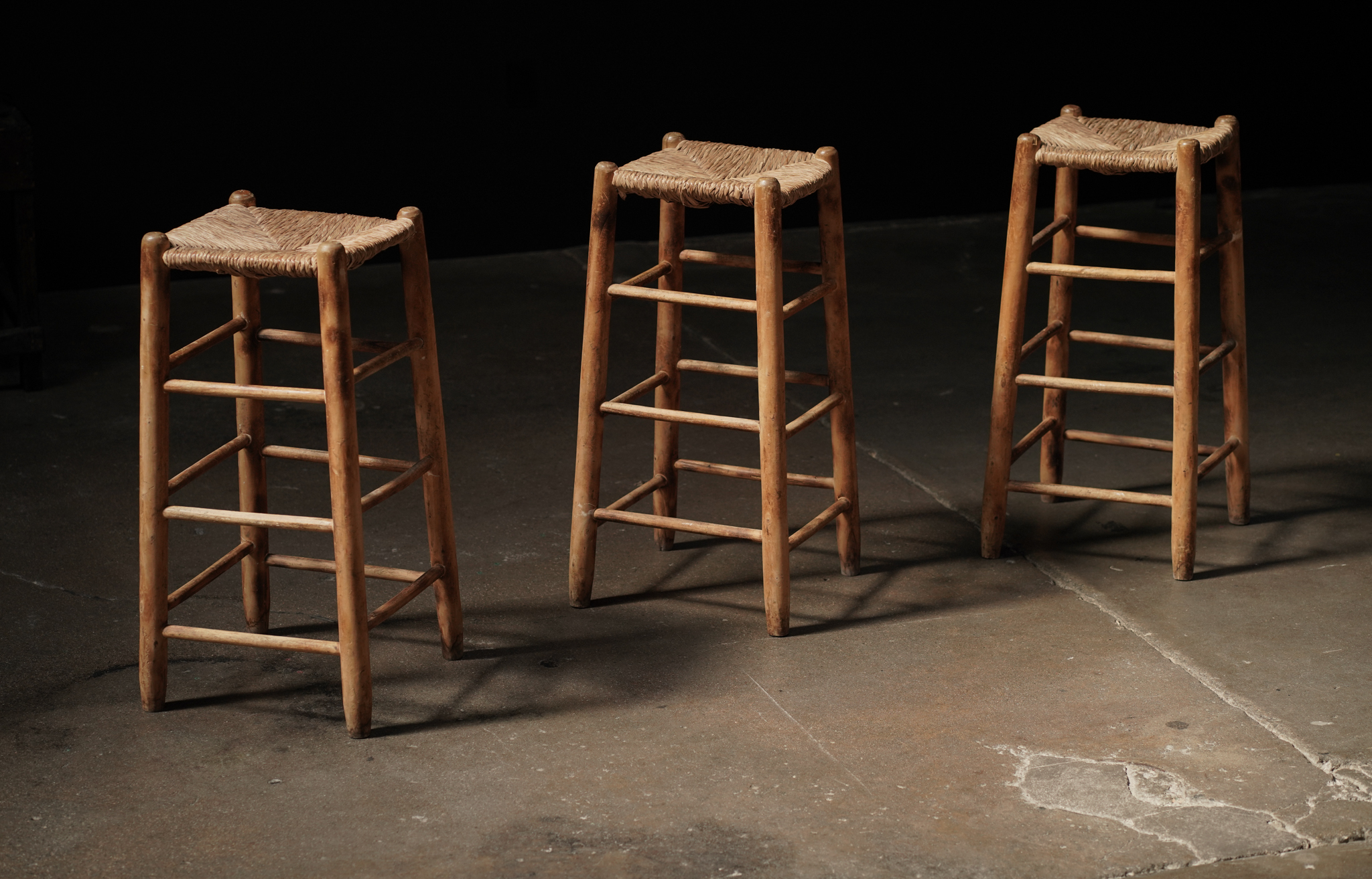 Woven Bar Stool, France 