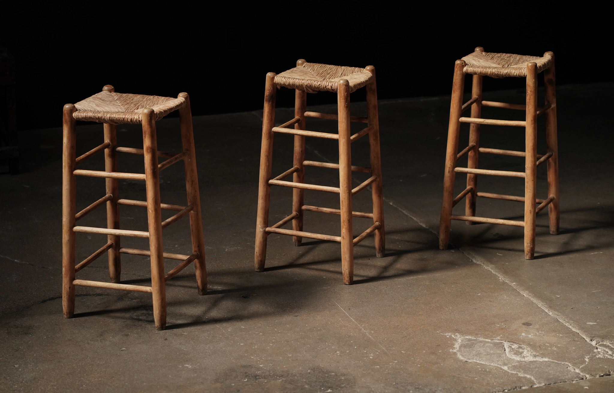 Woven Bar Stool, France 