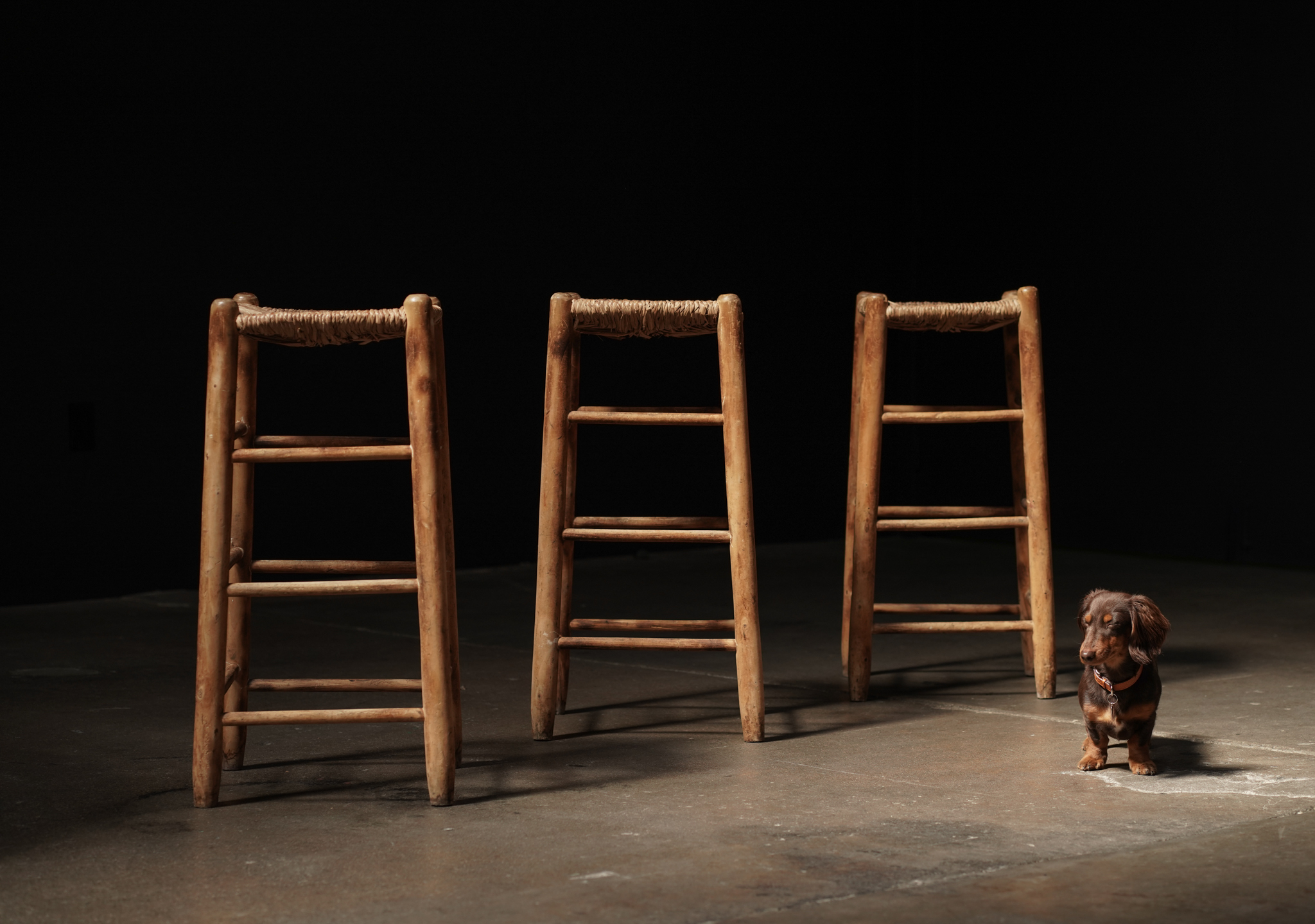 Woven Bar Stool, France 