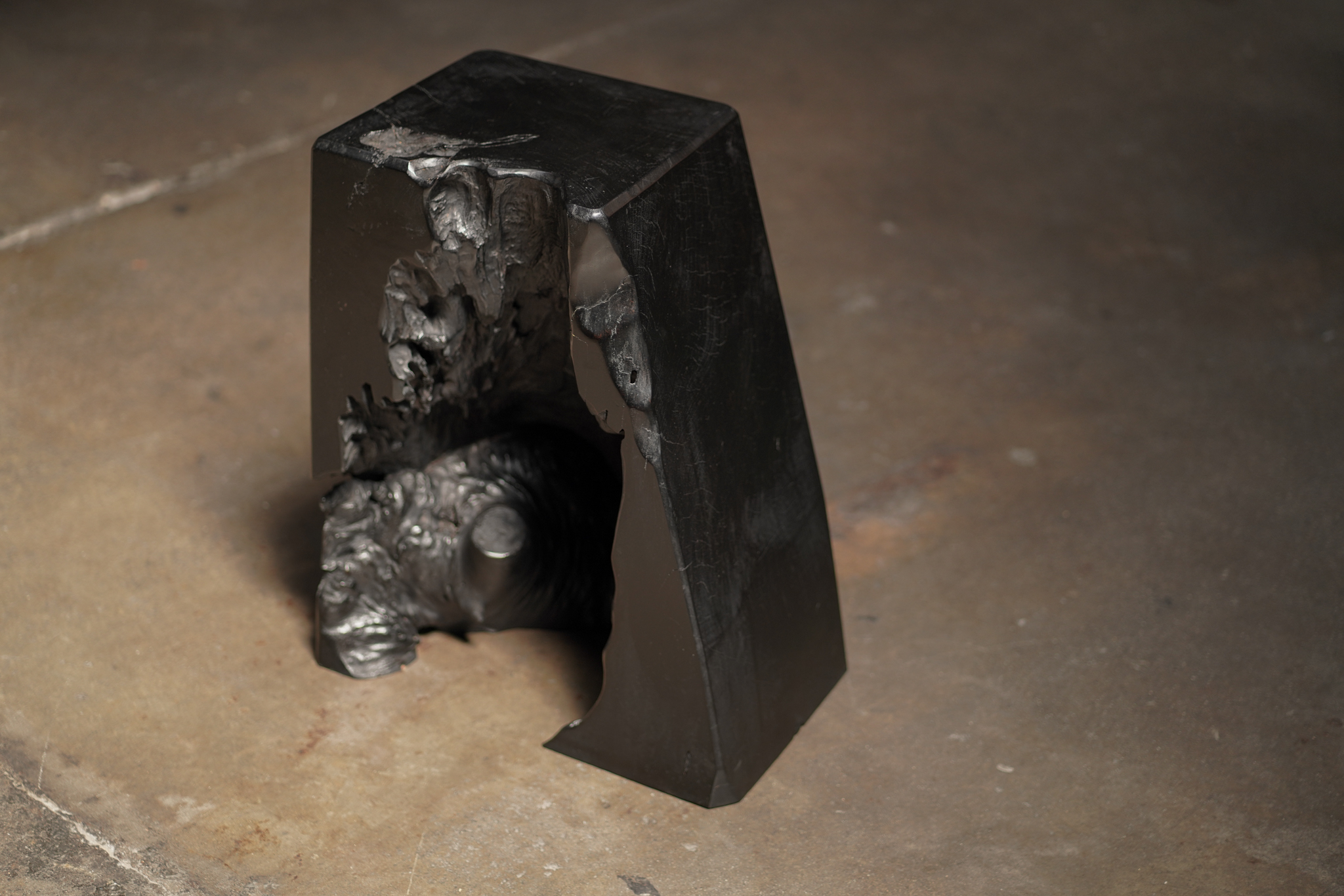 Organic Noir Cube Table