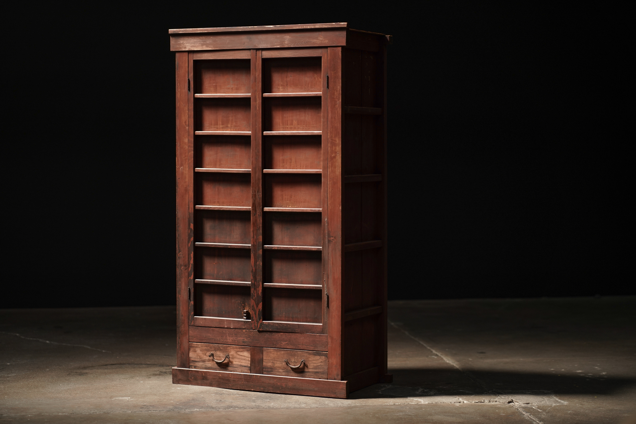 Small Red Tansu Cabinet