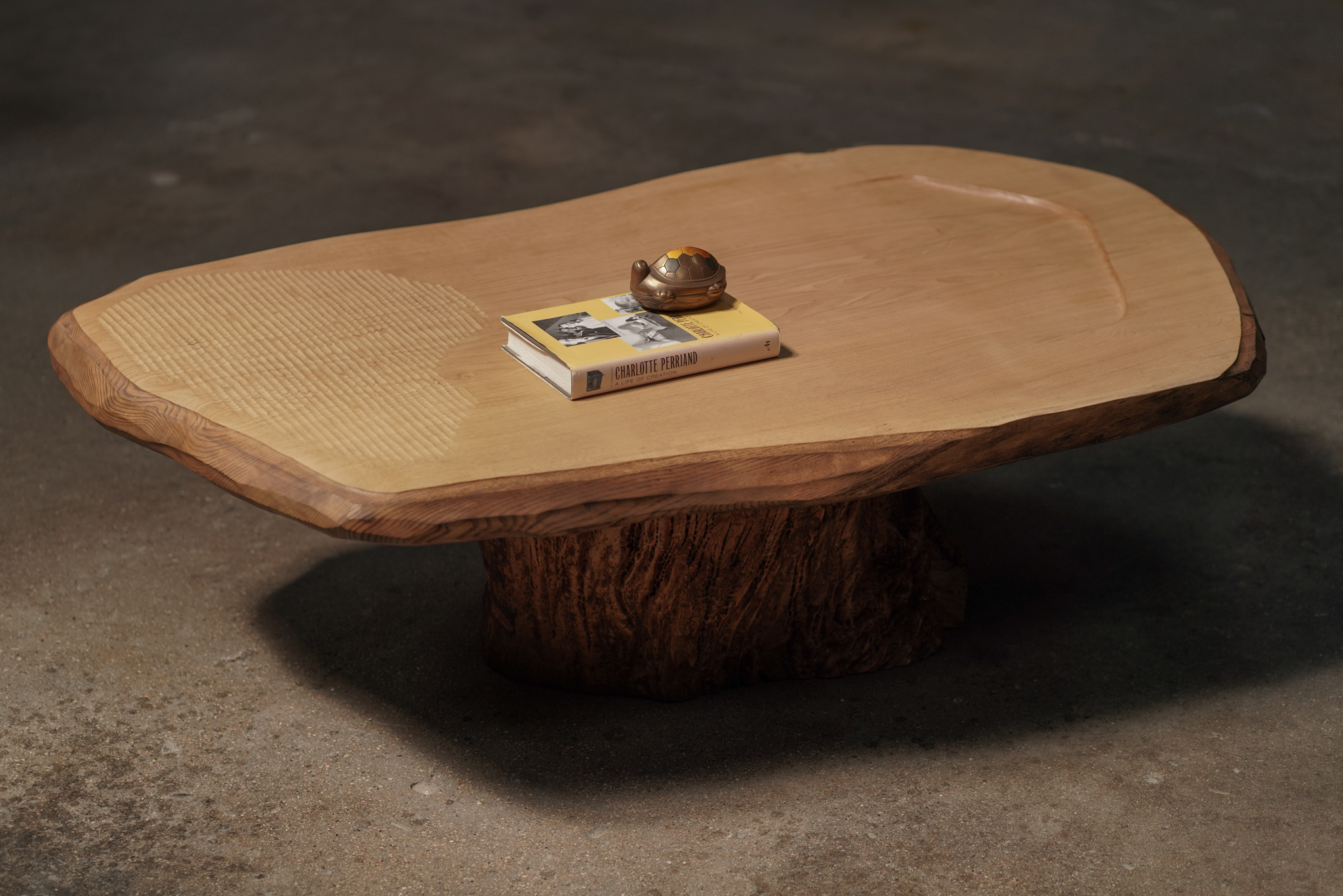 Thick Ripple Coffee Table, Natural	