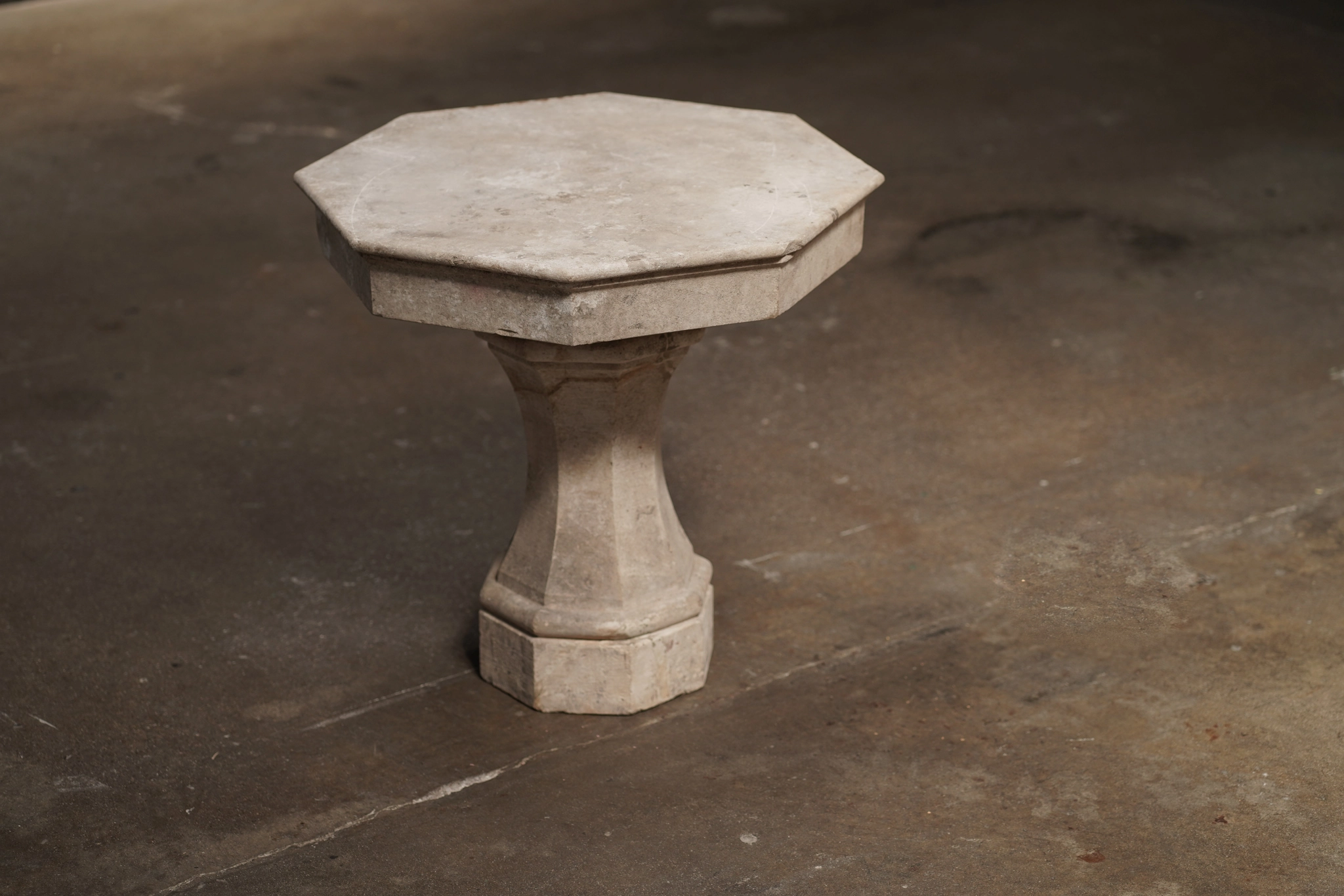 Octagonal Stone Side Table
