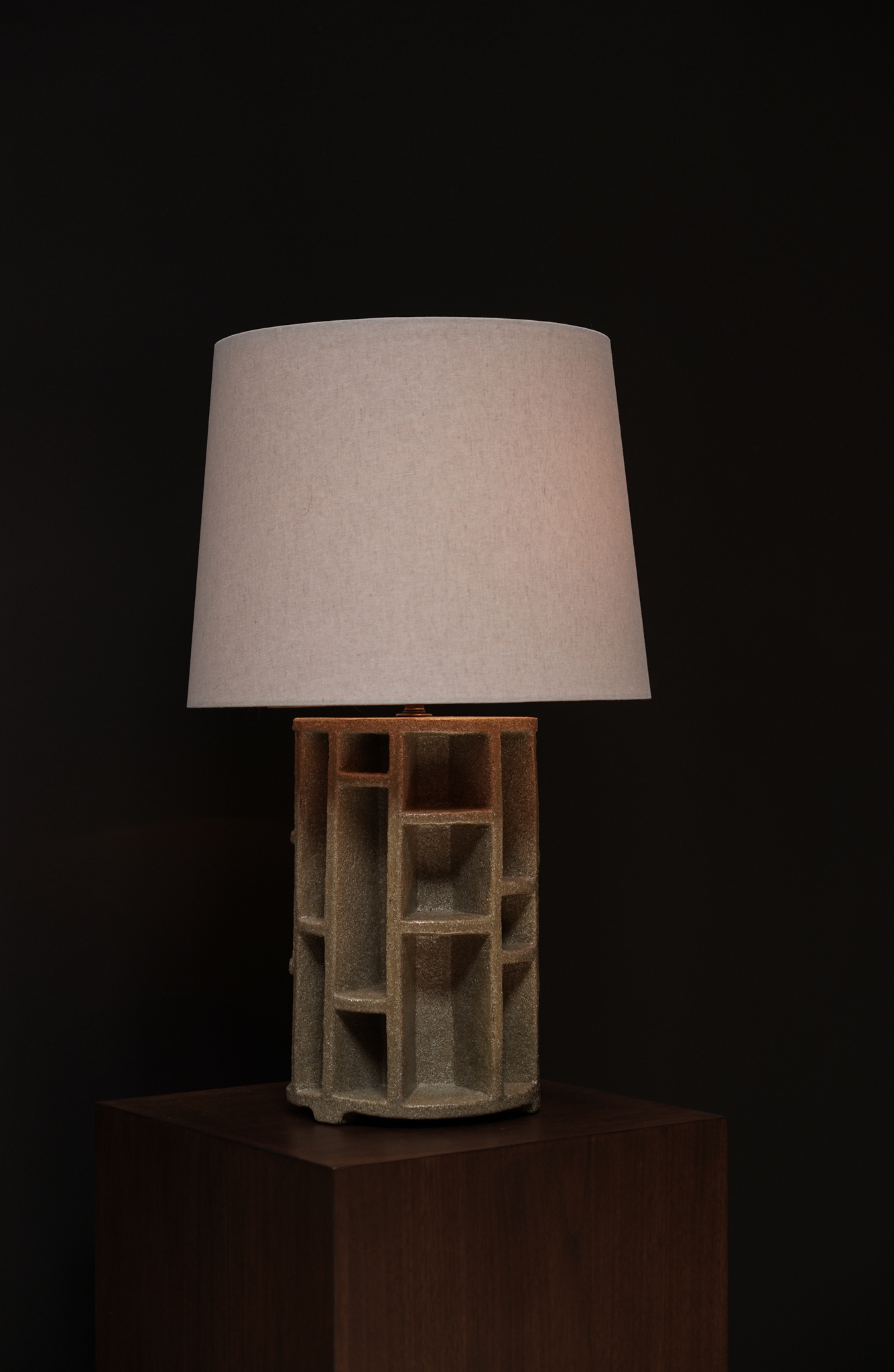 Sculptural Lamp, Straw
