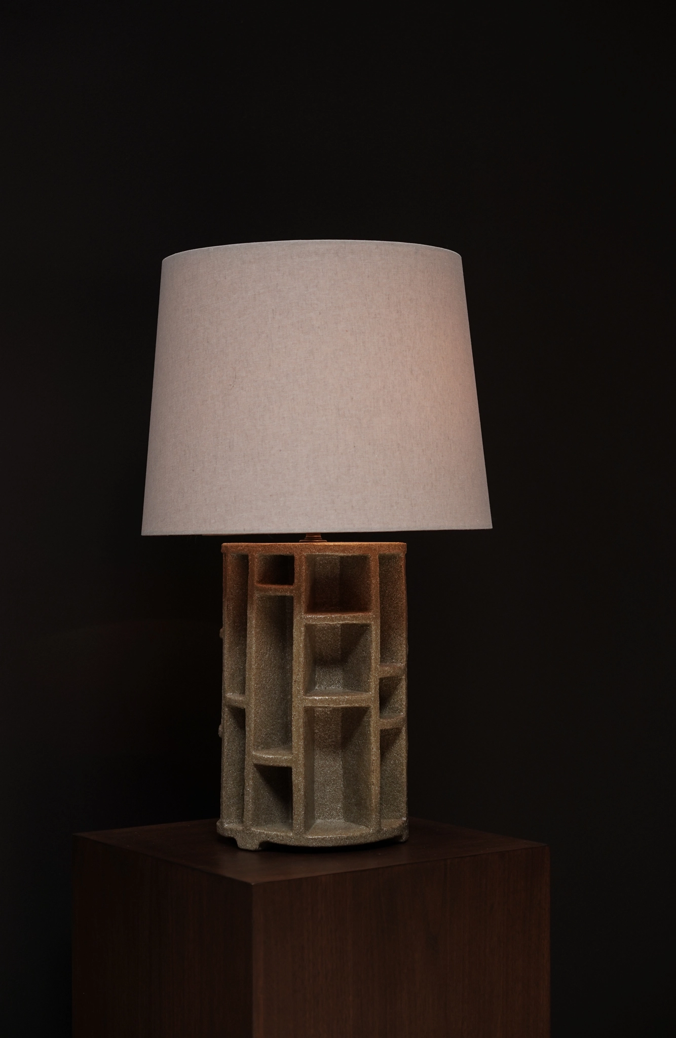 Sculptural Lamp, Straw