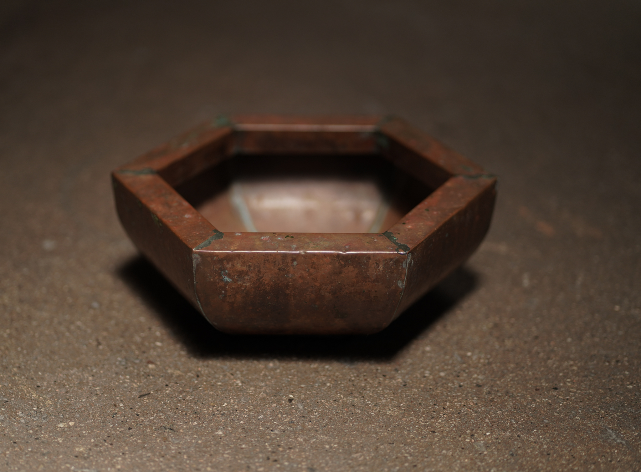 Hexagonal Copper Vessel