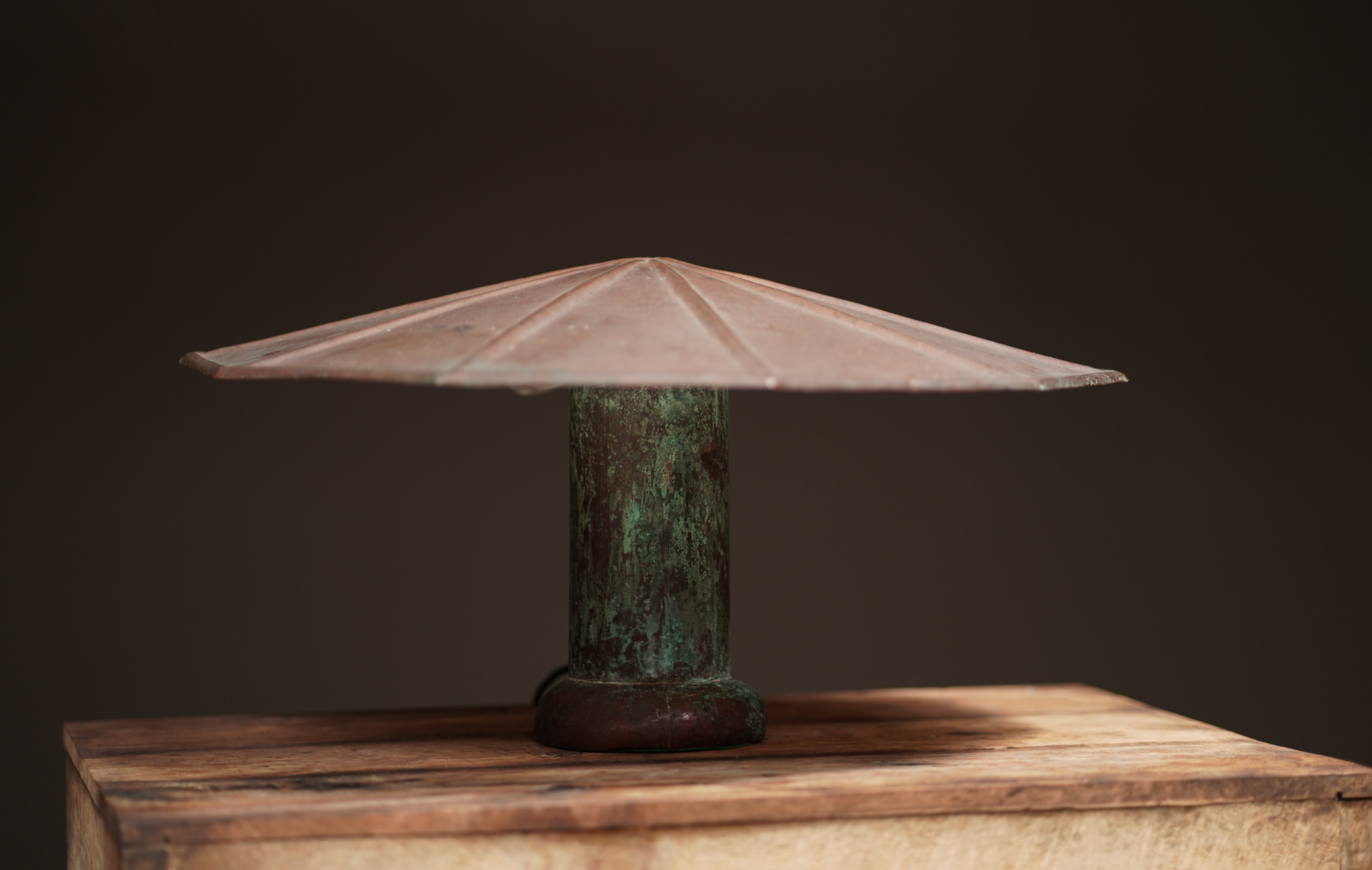 Copper Parasol Table Lamp
