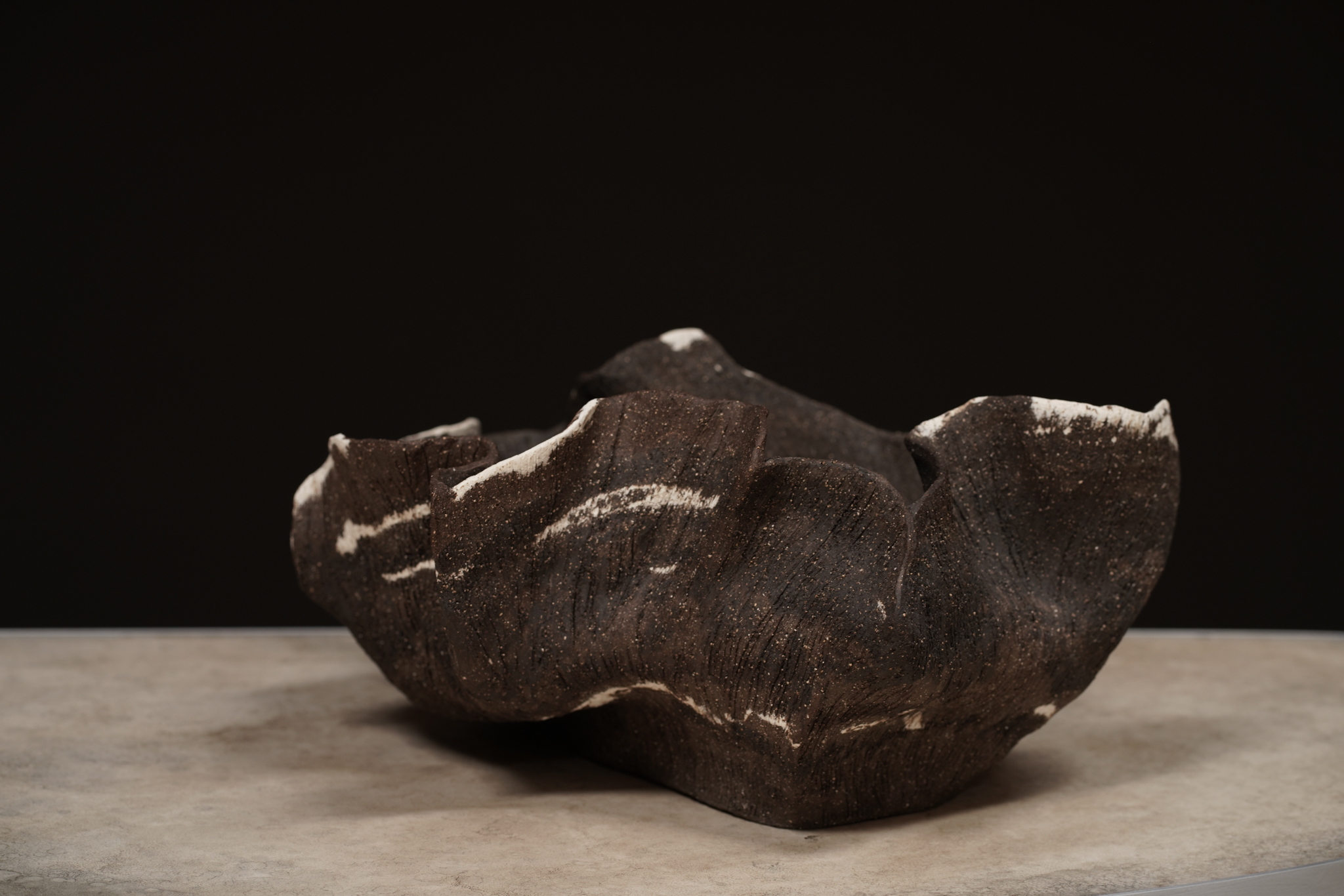 Textured Low Vessel