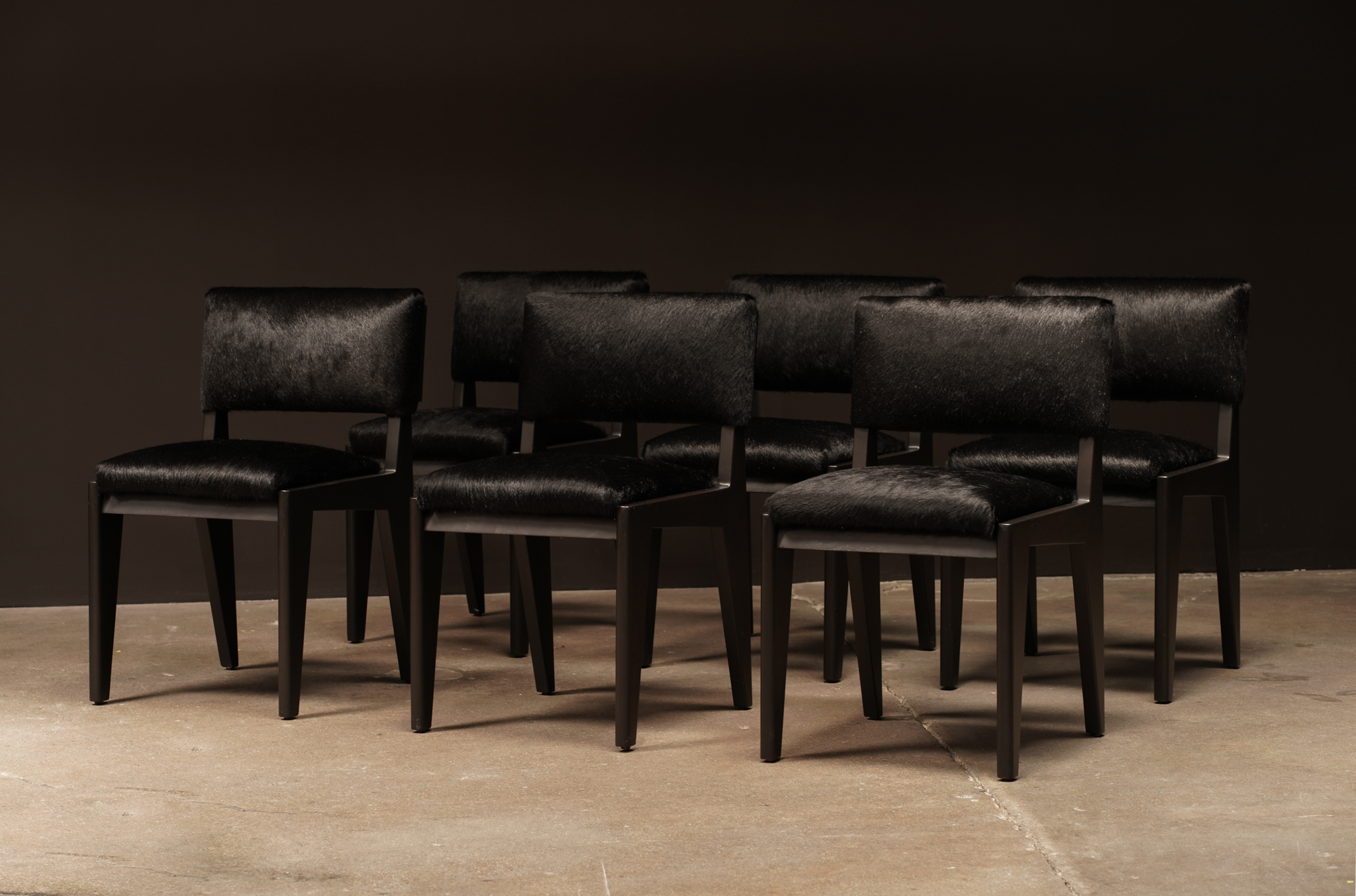 Black Sector Dining Chairs, by Studio Balestra