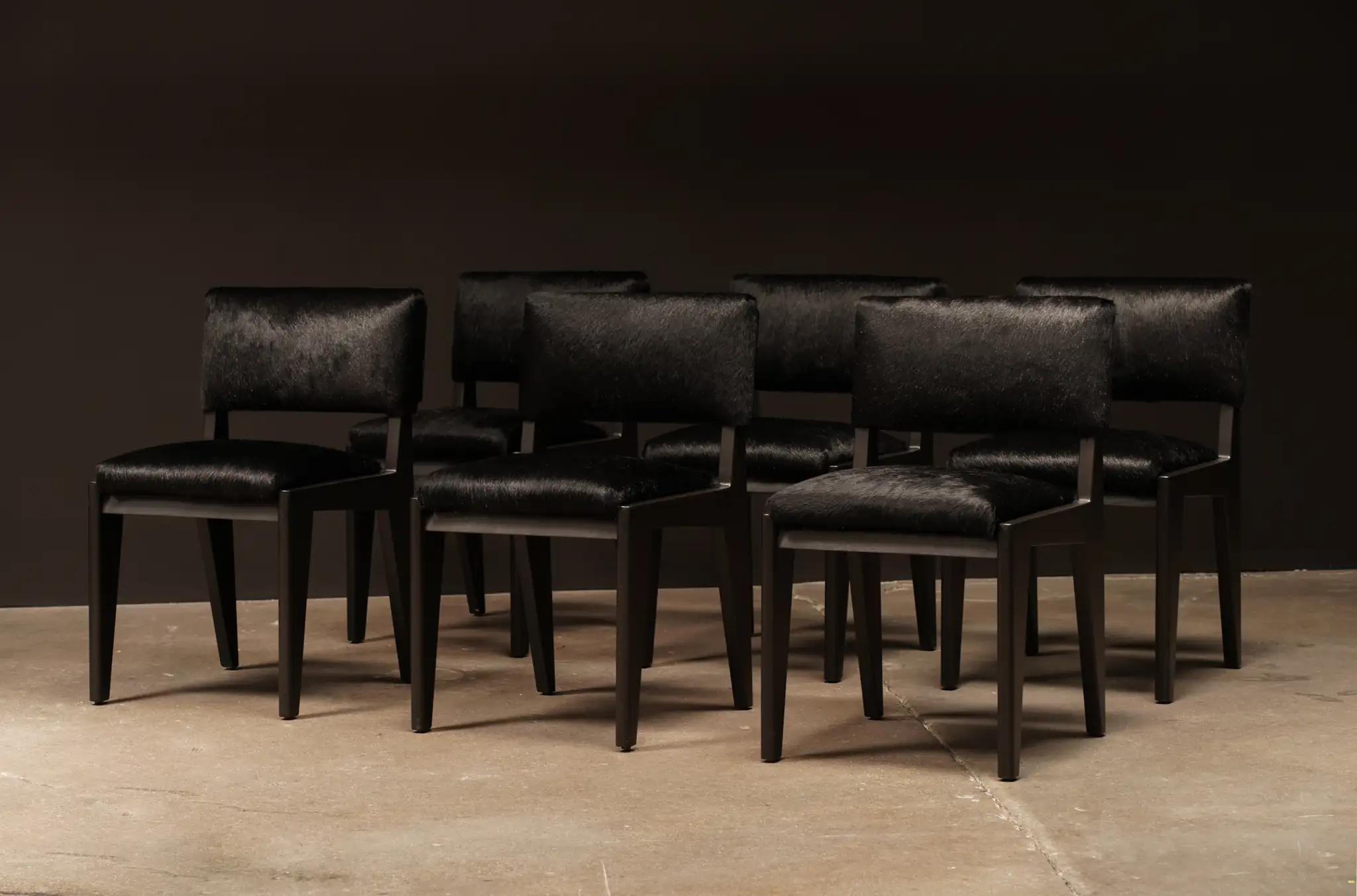 Black Sector Dining Chairs, by Studio Balestra