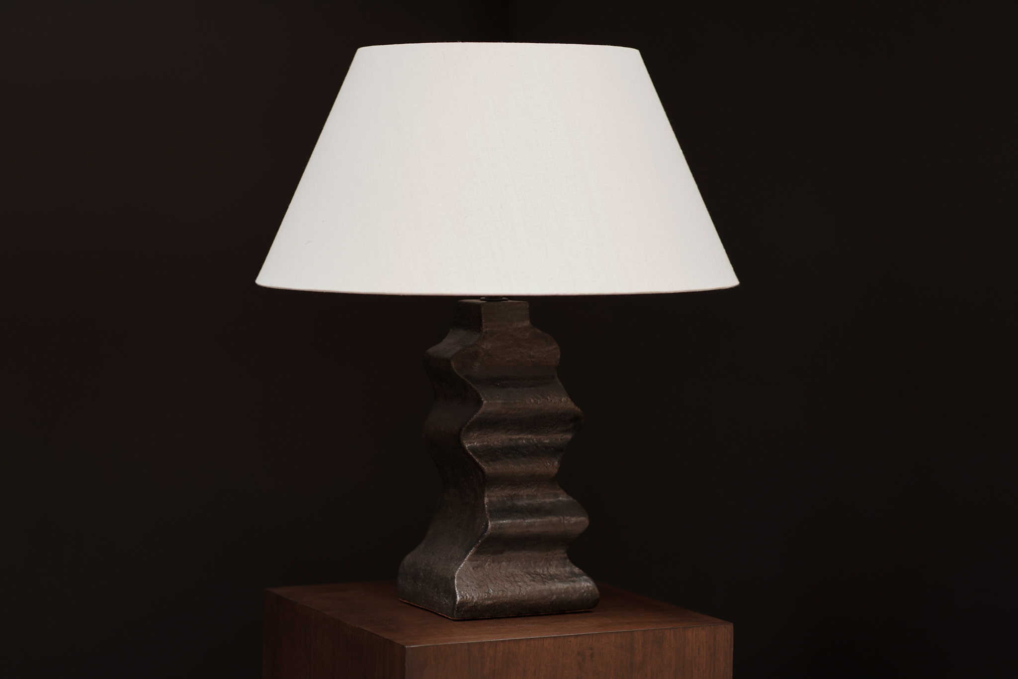 Wave Ceramic Lamp, Matte