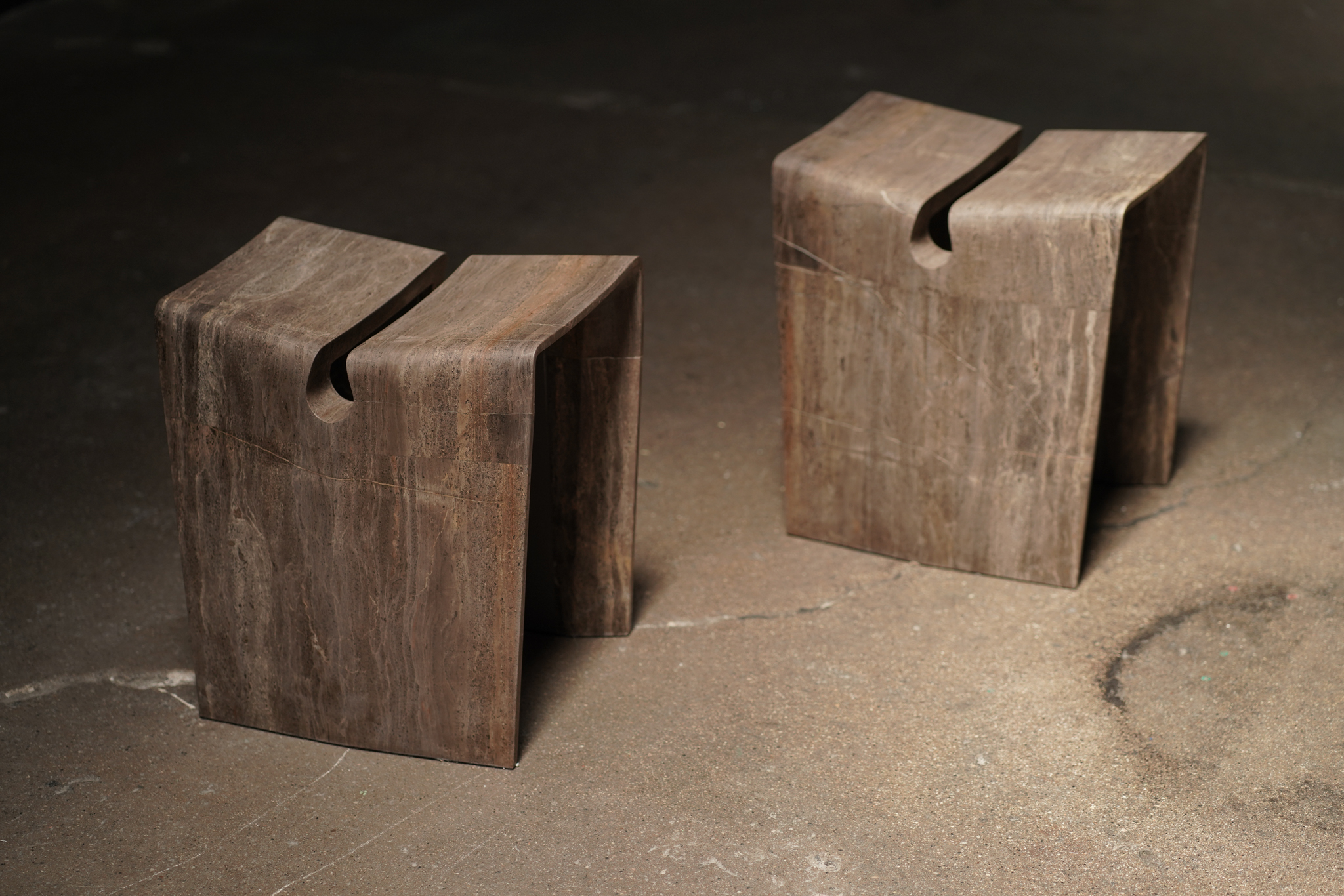 Varco Marble Stool, By Studio Vushyan