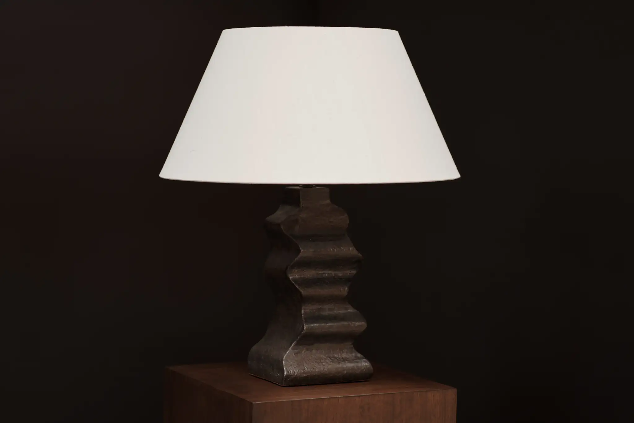 Wave Ceramic Lamp, Matte