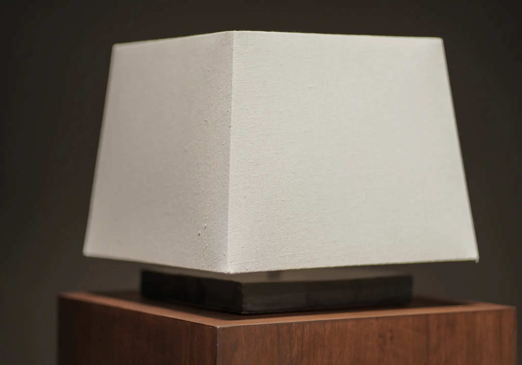 Charcoal Slab Ceramic Lamp