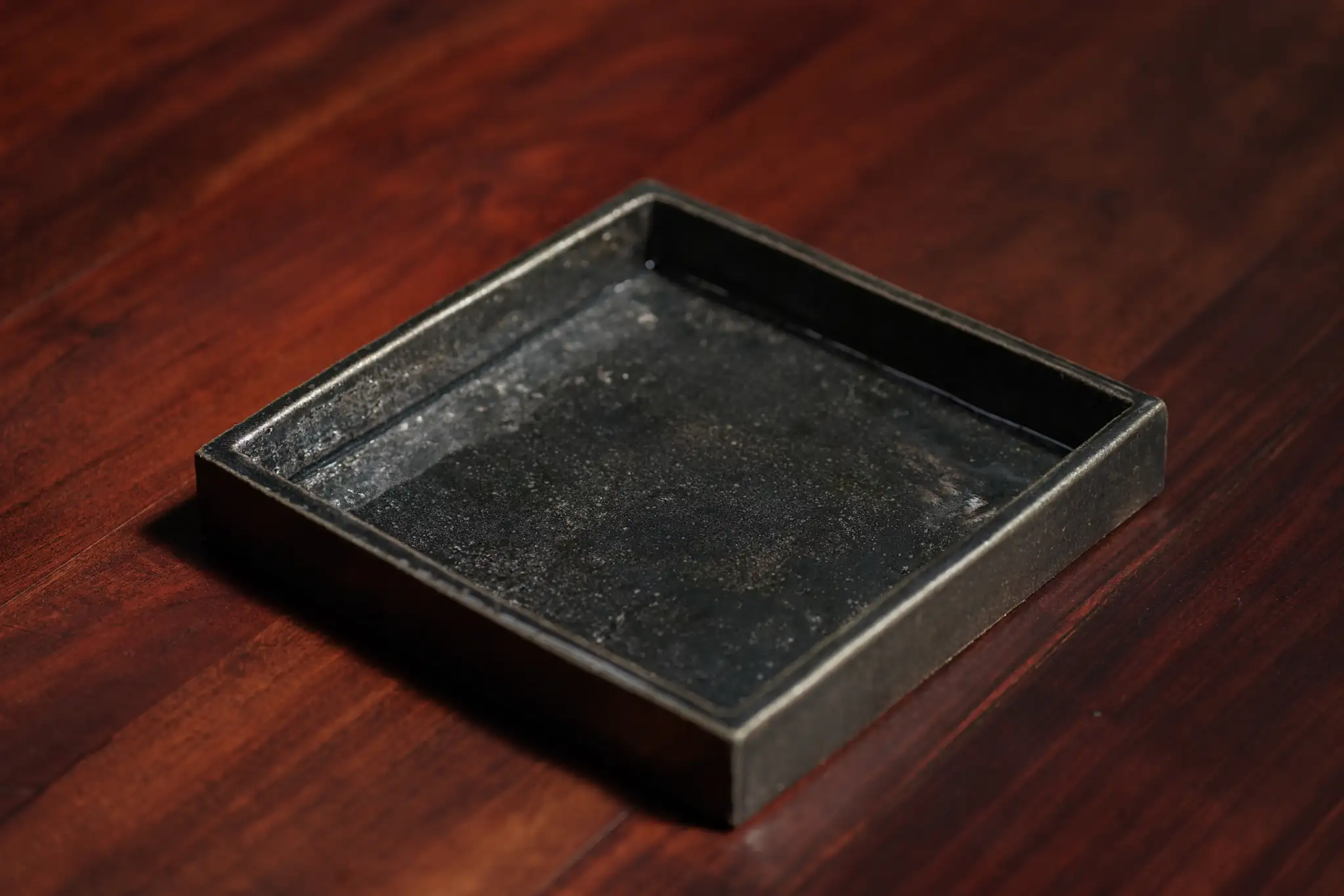 Square Ceramic Tray, Emerald 