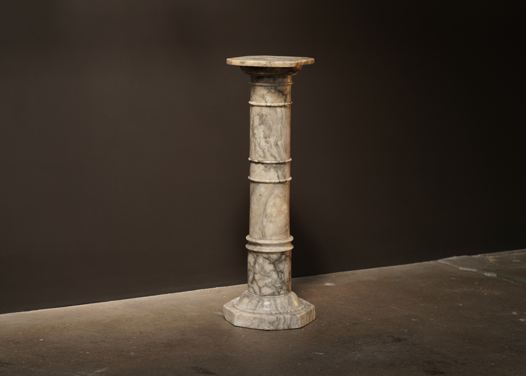 White Alabaster Pedestal