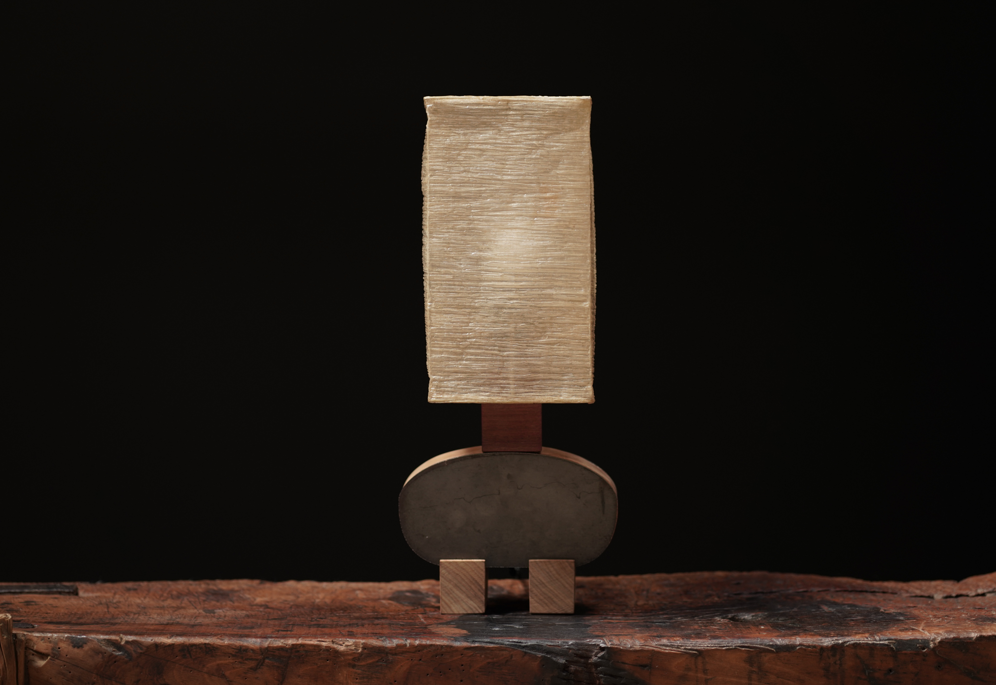 Wood, Hemp & Steel Lamp