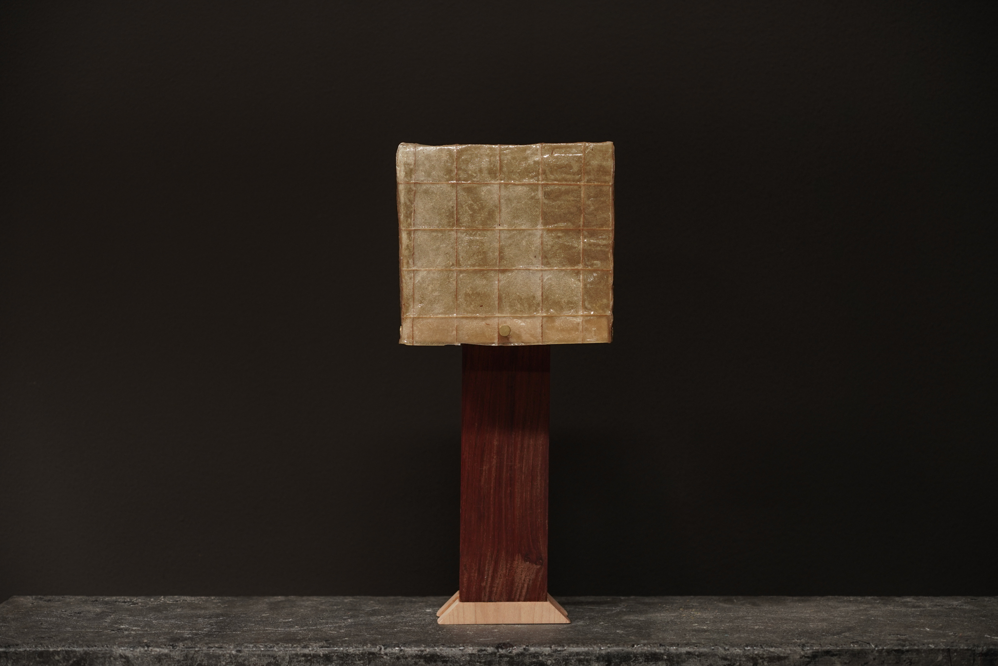 Square Hemp & Wood Lamp