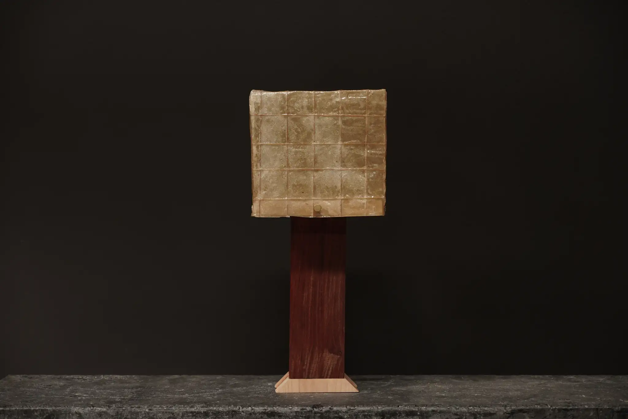Square Hemp & Wood Lamp