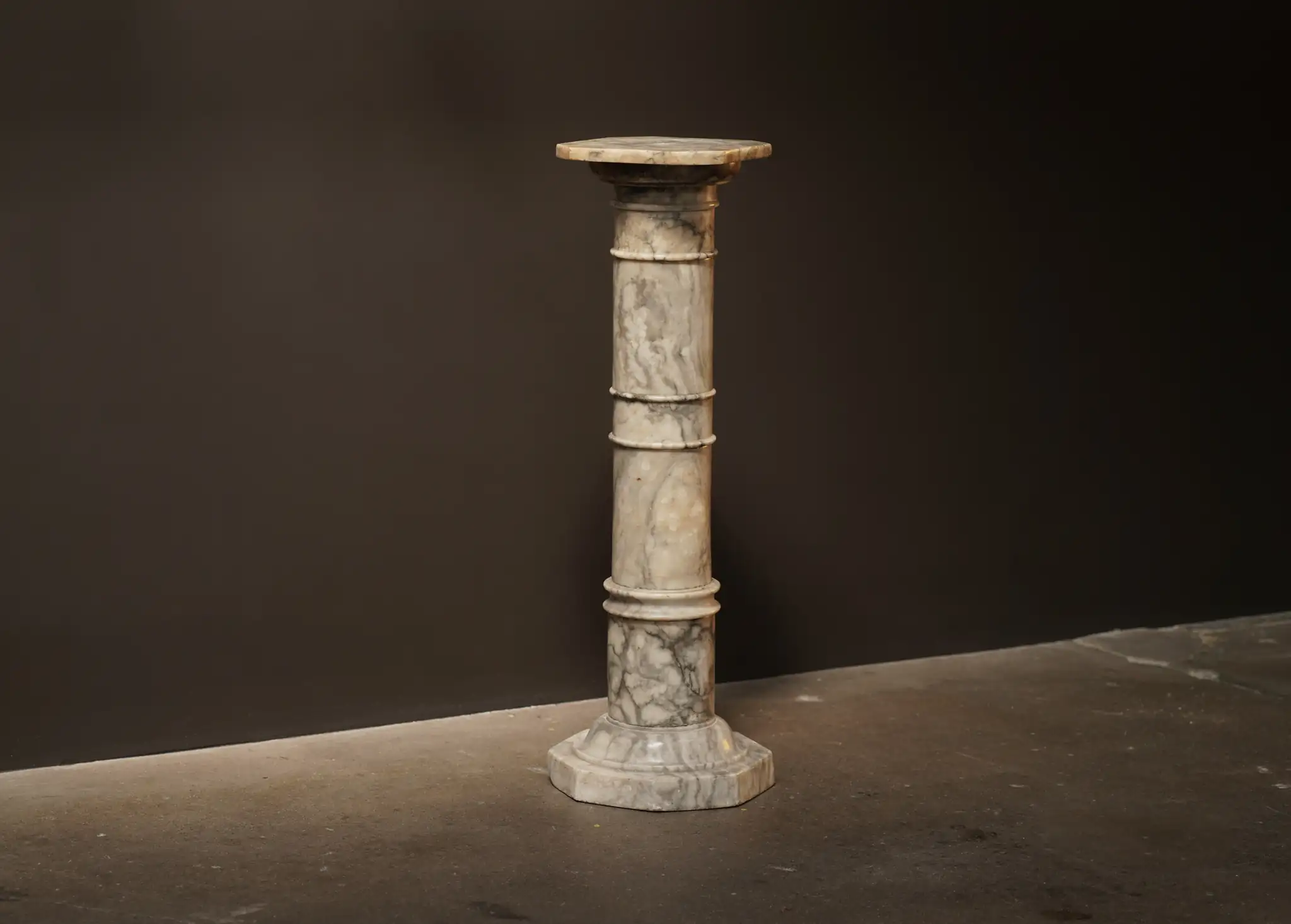 White Alabaster Pedestal