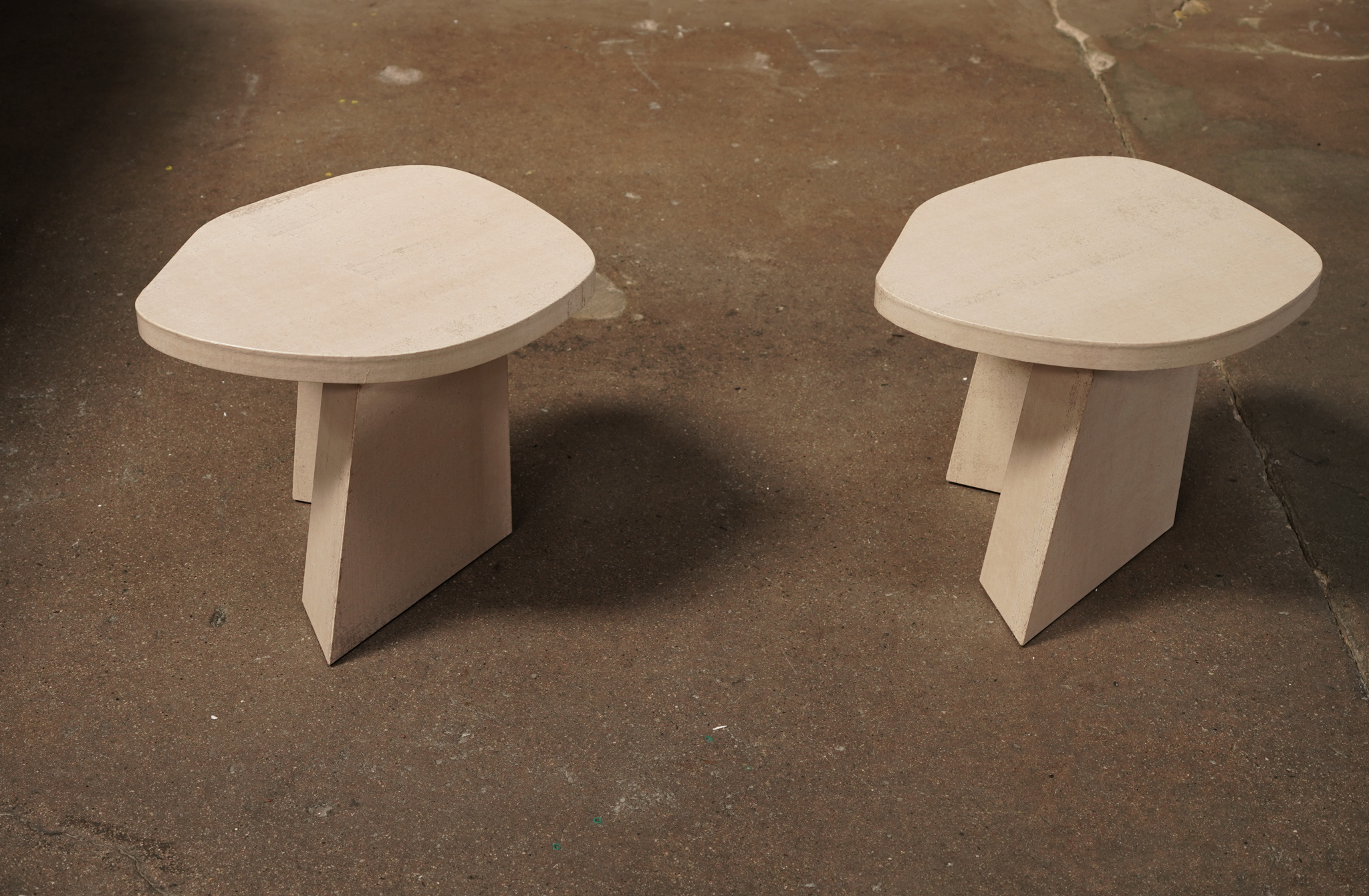 Ishi Paper Side Table Ivory, by Studio Balestra