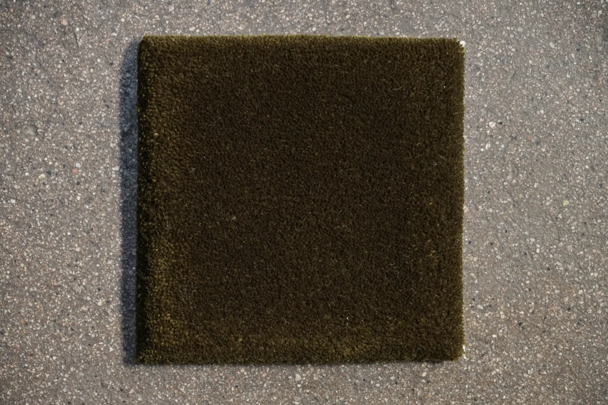 New Zealand Wool Rug, Dark Olive
