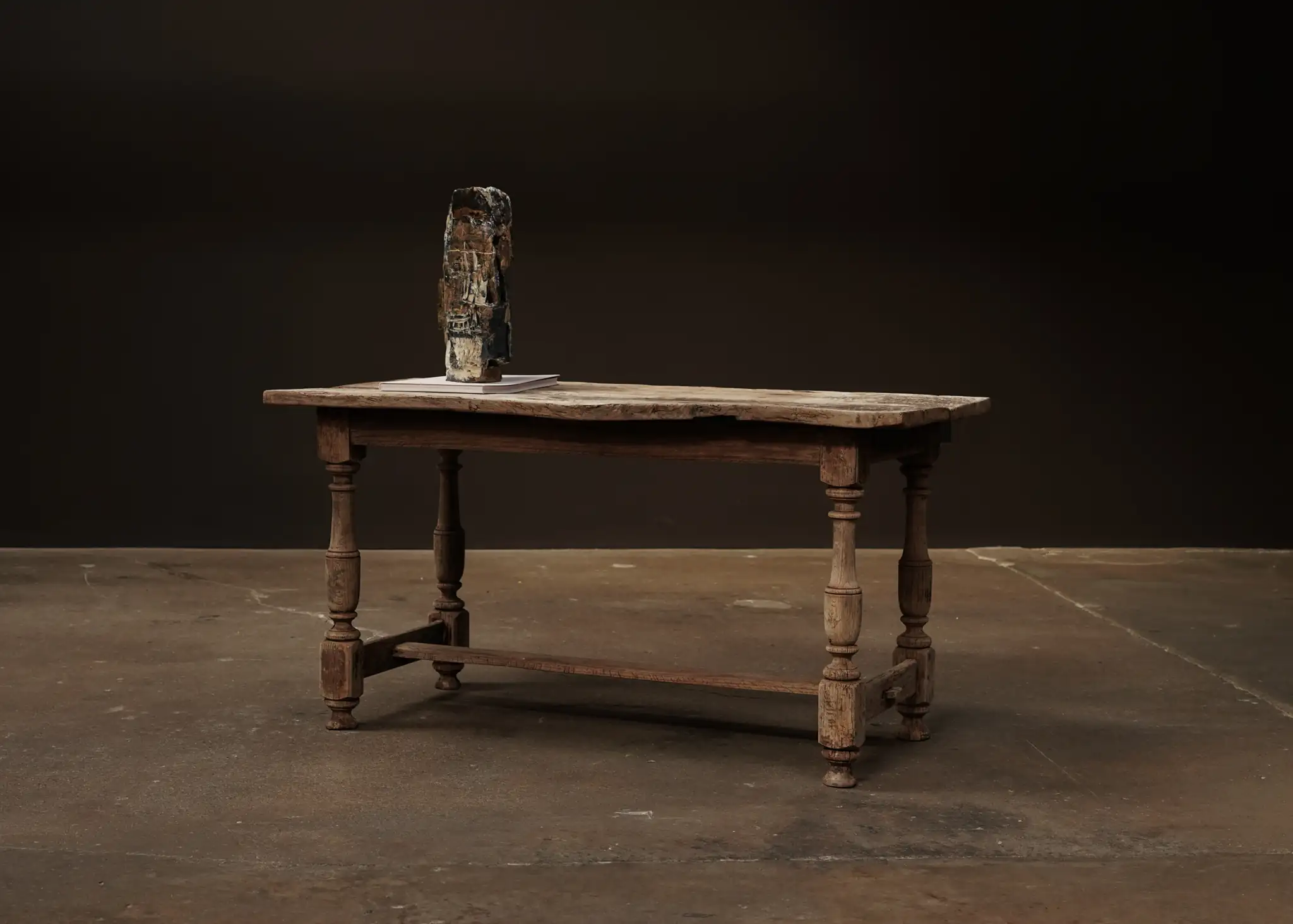 Rustic Turned Leg Table