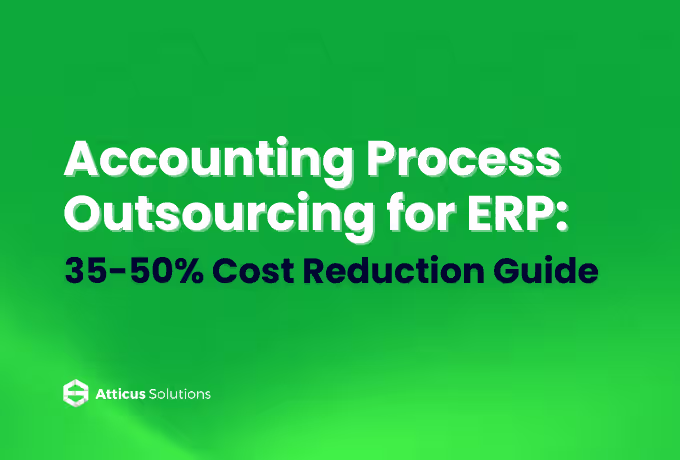 Individual presenting a folder with graphs and diagrams on cost reduction strategies for ERP accounting process outsourcing.