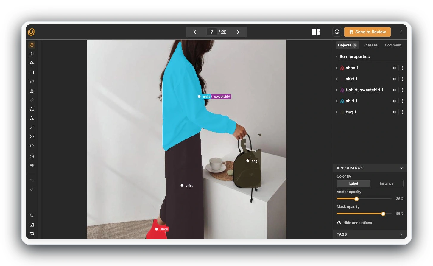 Unitlab image annotation workbench for AI training data