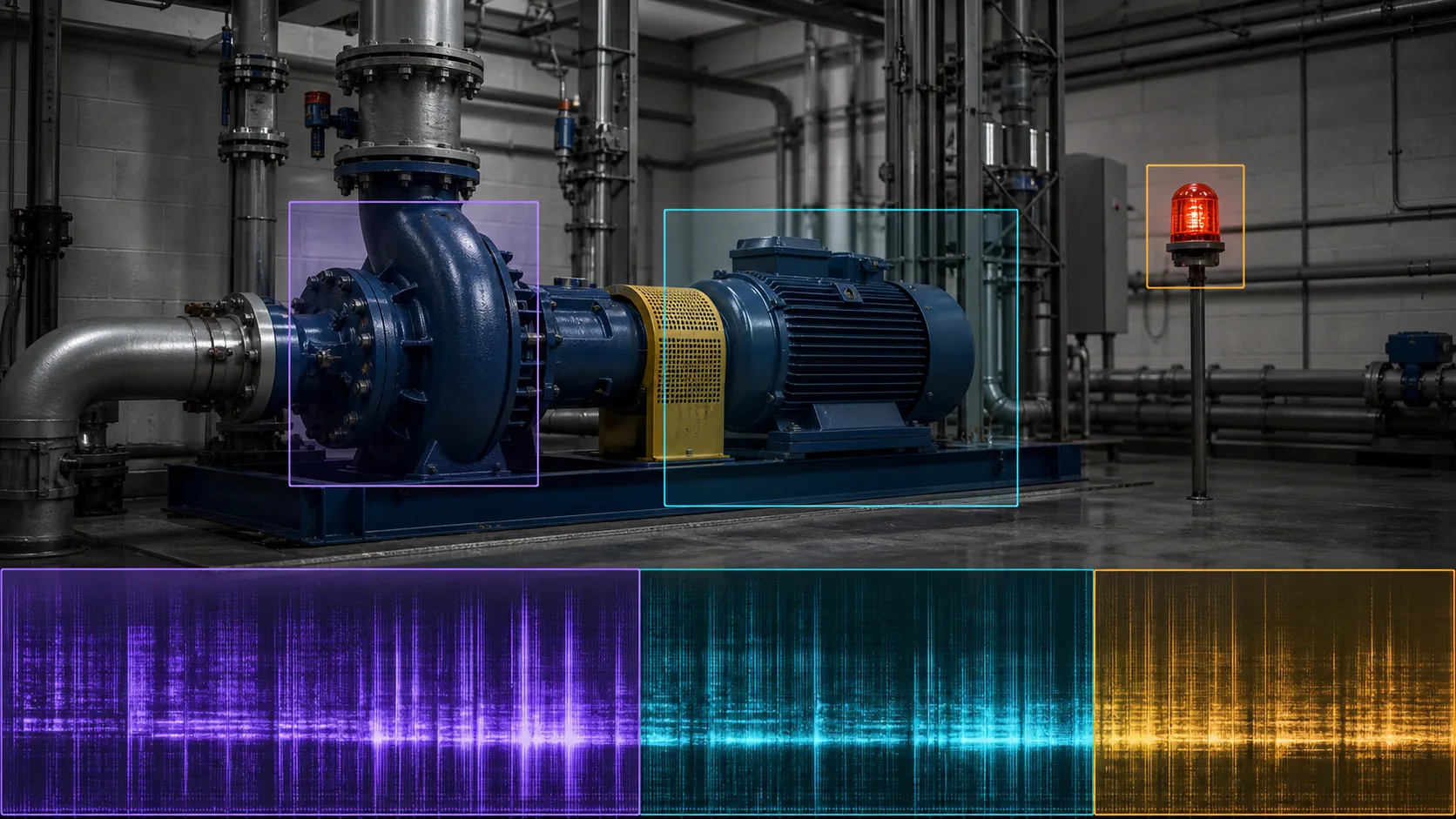 Waveform and spectrogram moments with a precise temporal sound-event range.