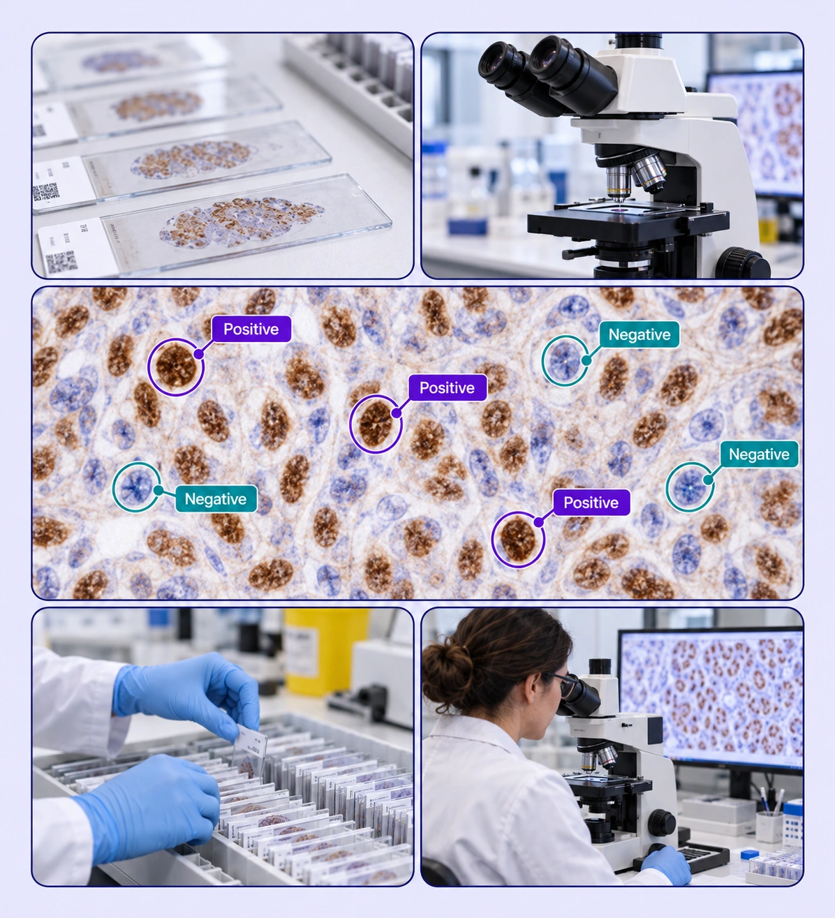 IHC & Staining Annotation example with source-data annotations and contextual photographs.