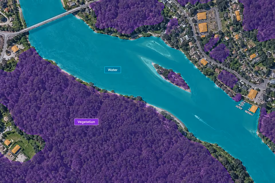 Satellite imagery with land-cover segmentation