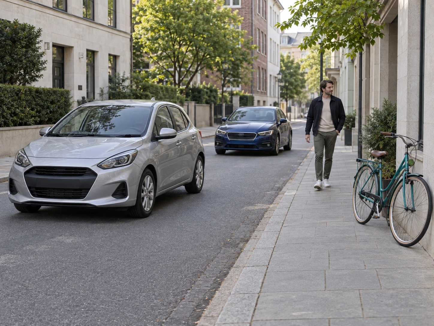 Original street scene attached to the example conversation.