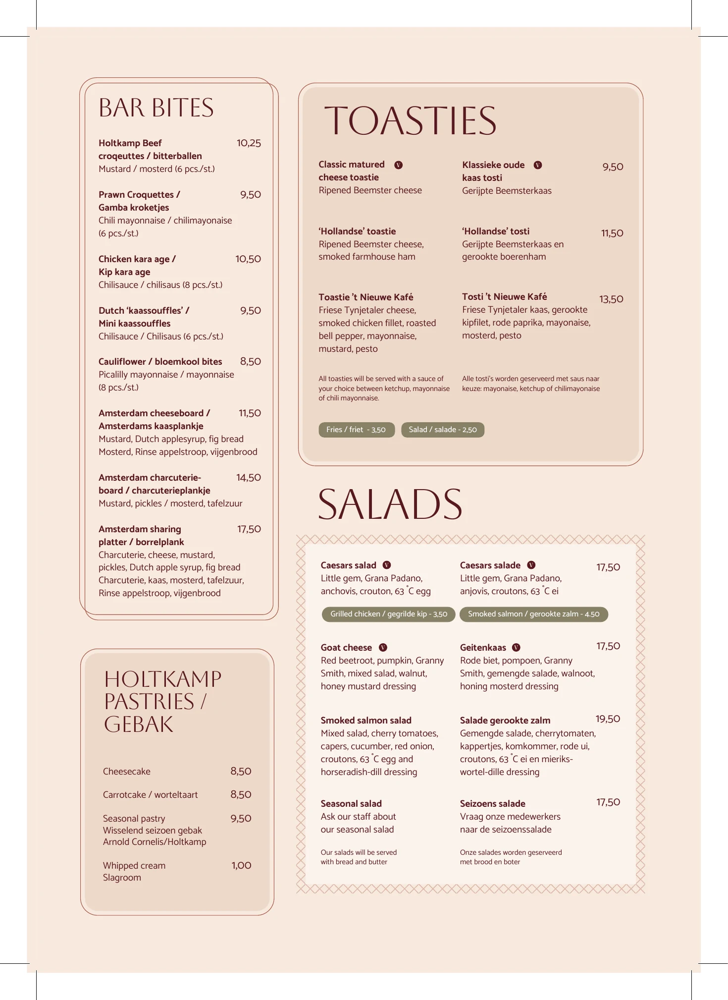 't Nieuwe Kafé bar bites and salads