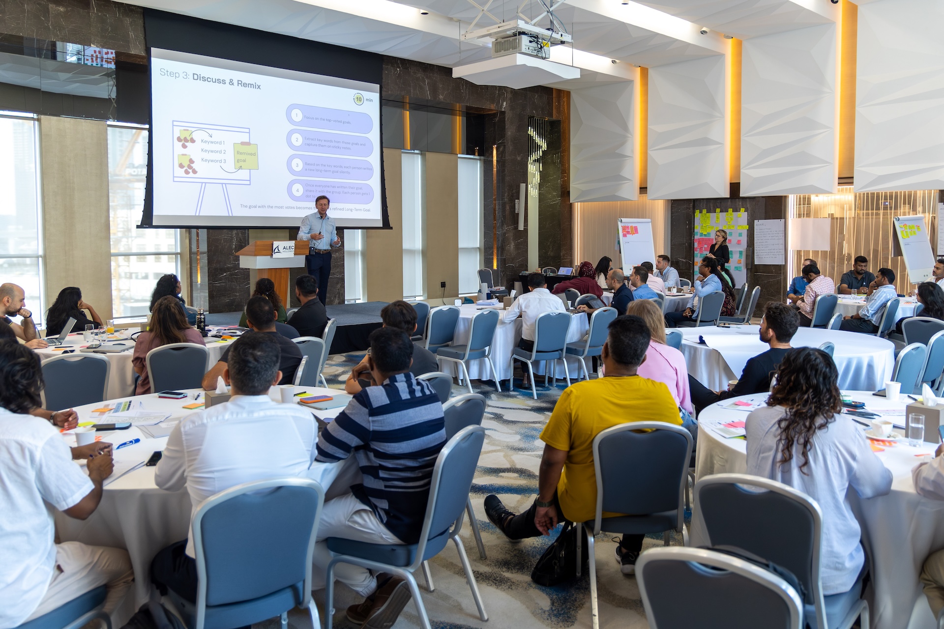 AI Problem Framing workshop in progress at ALEC
