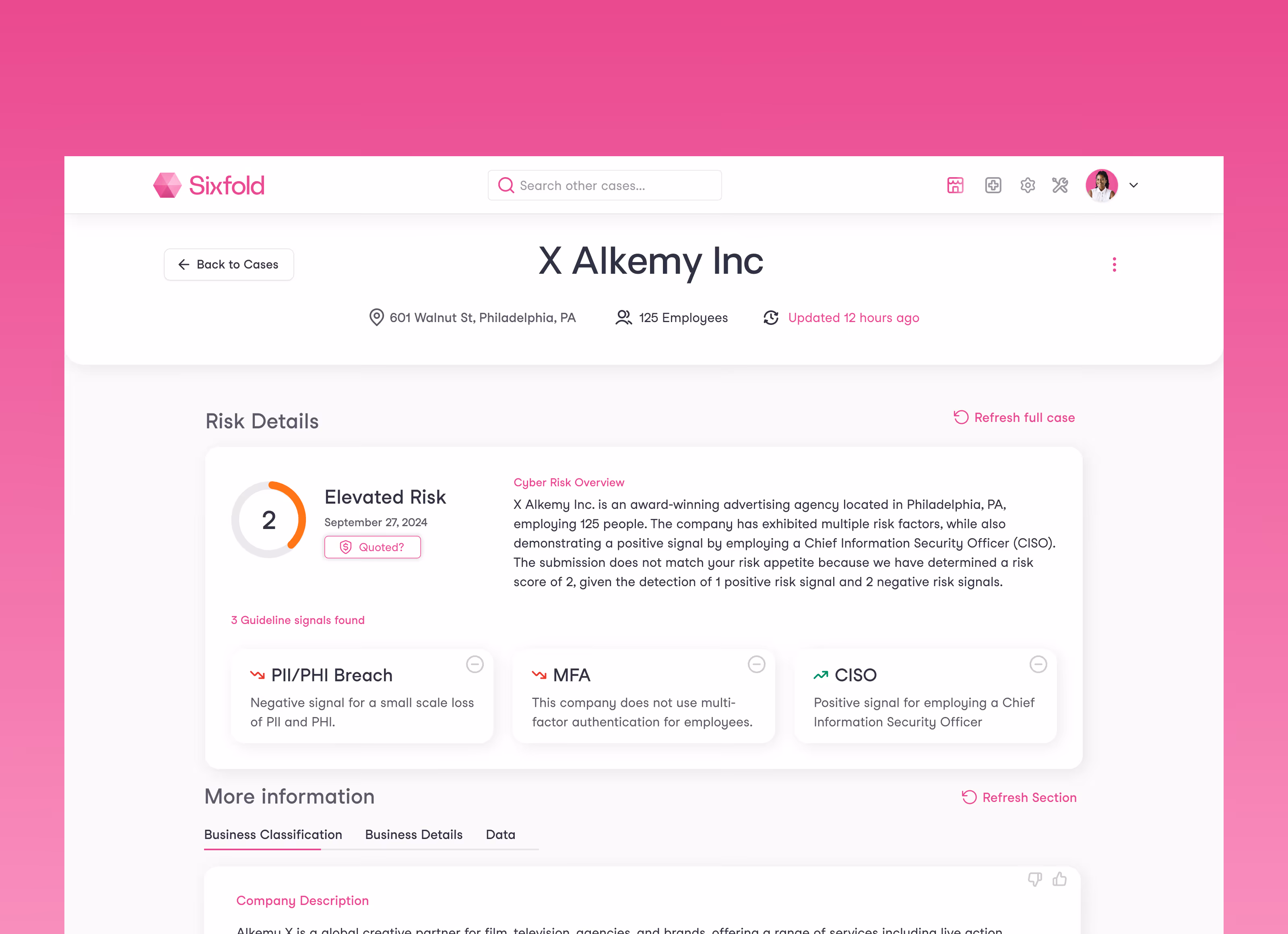Live Demo: Sixfold's Cyber Risk Solution