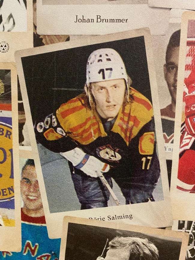 Hockeykort på Börje Salming.
