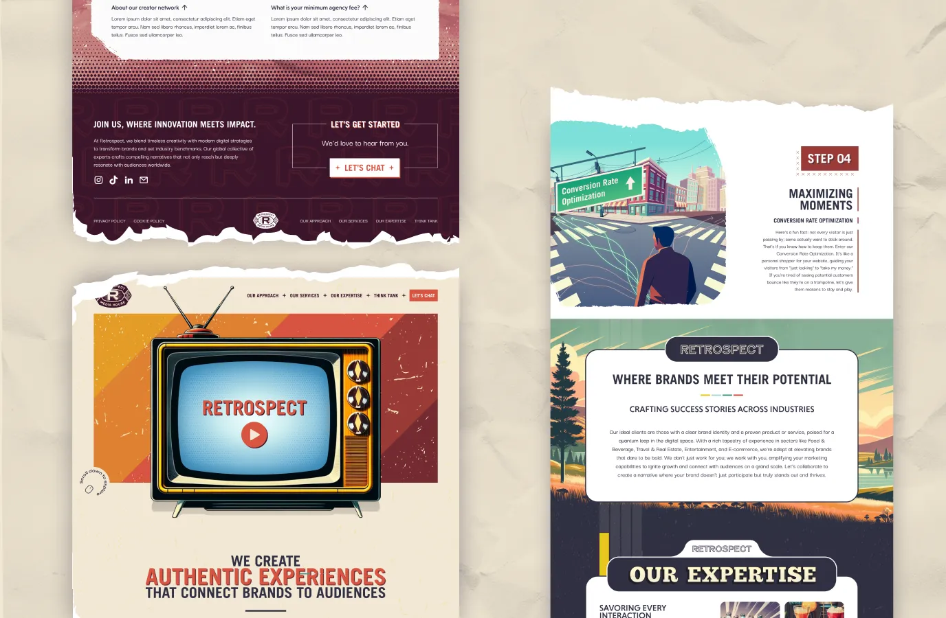 Profesionalni web sajt za kreativnu i digitalnu agenciju Retrospect