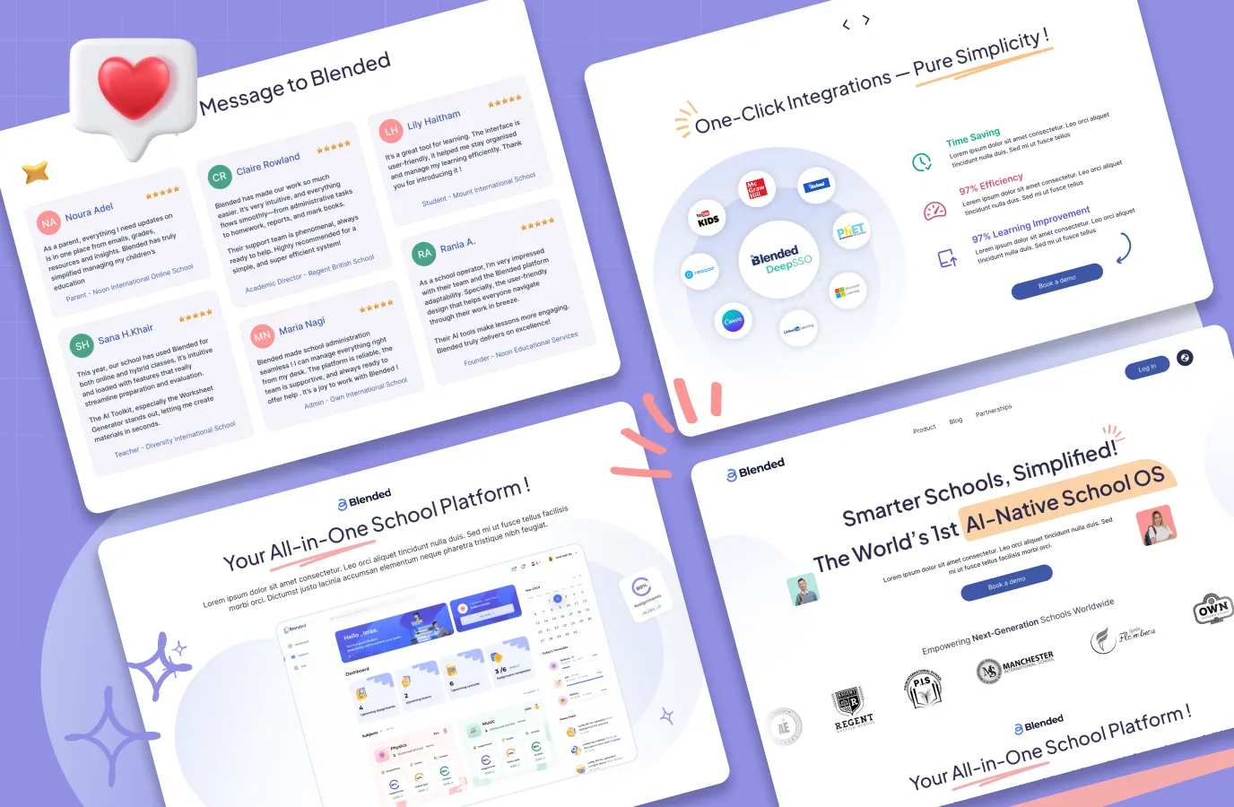 Moderan web sajt za brend i marketing agenciju Blended