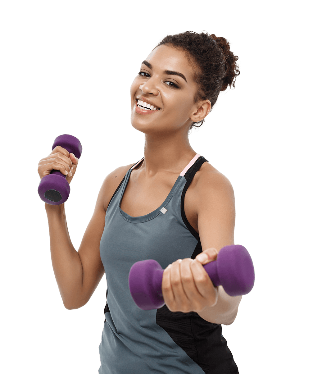 A woman at gym