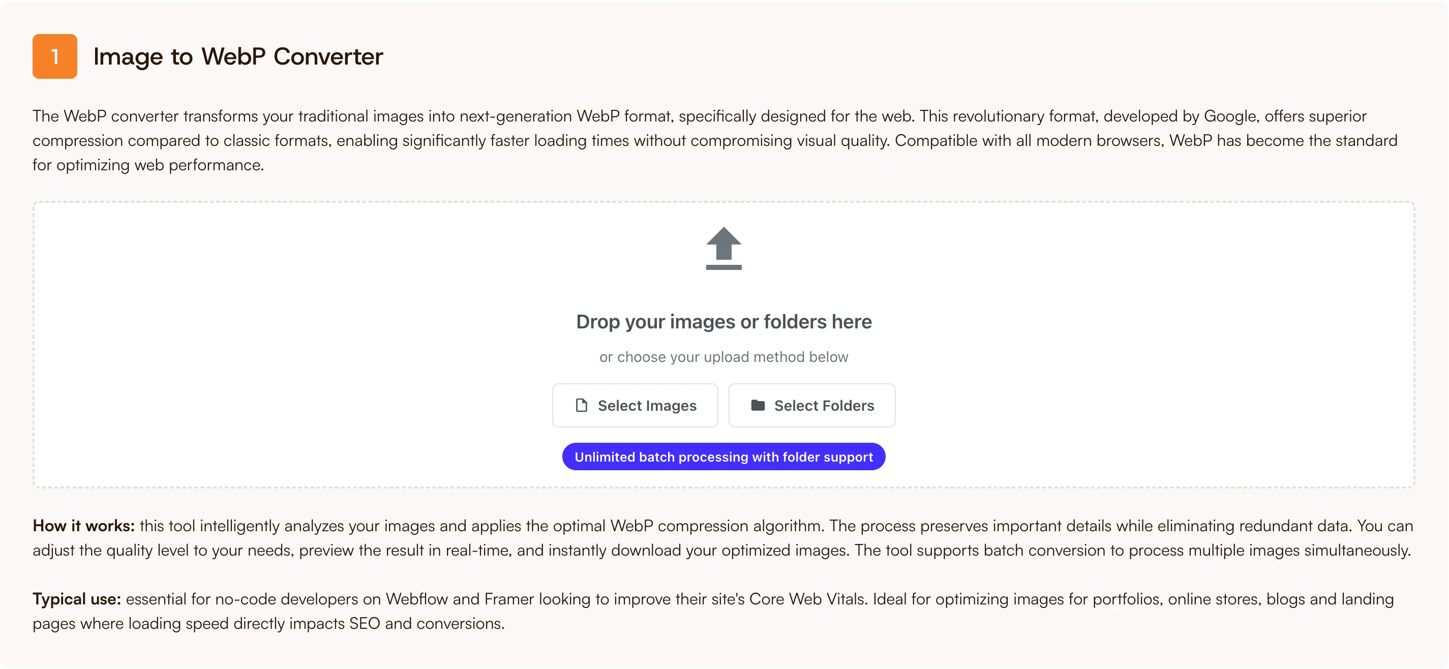 6) Compresser les images avant l'upload