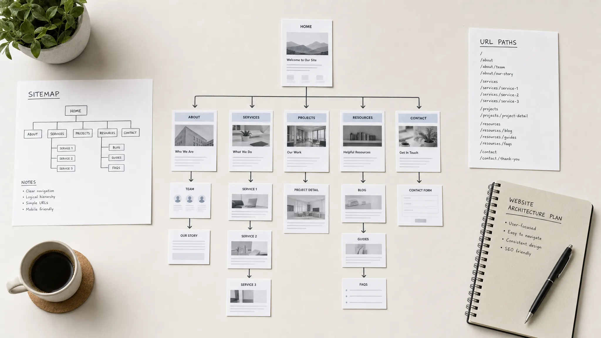 Website Structure for Users and Google