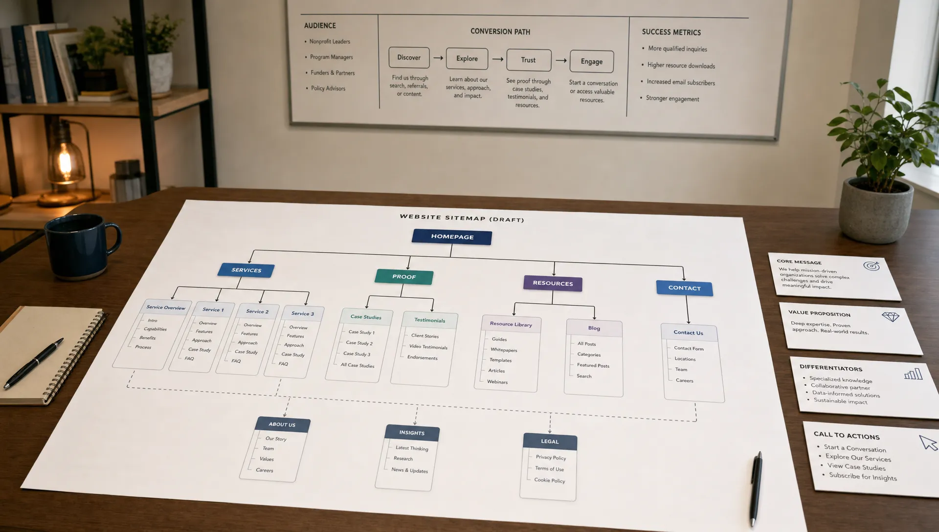 How to start a website with the right structure