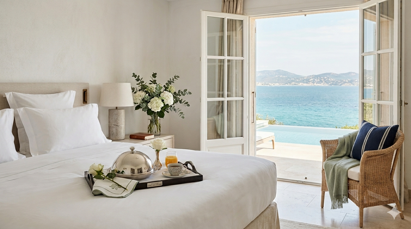 bedroom comparison between a para-hotel and a furnished rental