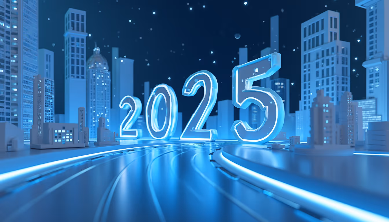 A 3D illustration displaying cryptocurrency market analysis with blue to white gradient background.
