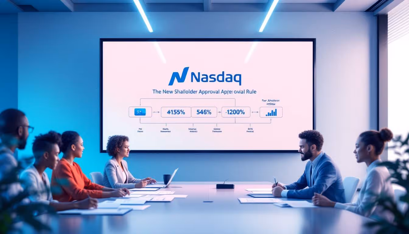 La regla de aprobación de accionistas de Nasdaq: impactos en las estrategias de recaudación de fondos de criptomonedas